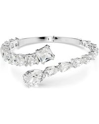 Swarovski - Matrix Mixed Cuts Crystal Bangle - Lyst