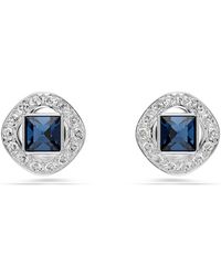 Swarovski - Orecchini angelic square in cristallo blu - Lyst