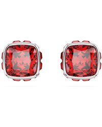 Swarovski - Birthstone Stud Earrings - Lyst