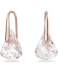 Swarovski - Lunar Drop Earrings, 18K Rose Finish - Lyst