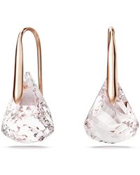 Swarovski - Lunar Drop Earrings, 18K Rose Finish - Lyst