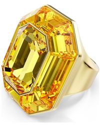 Swarovski - Anillo de cóctel lucent, forma octagonal - Lyst