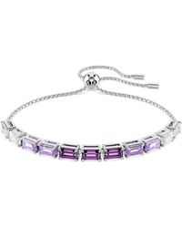 Swarovski - Braccialetto matrix, taglio baguette - Lyst