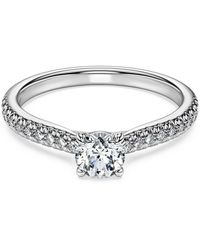 Swarovski - Eternity Solitaire Ring, Lab-Grown Diamonds 0.7 Ct Tw, Round Shape, 14K - Lyst