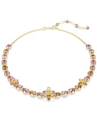 Swarovski - Collana idyllia, taglio misto, fiore - Lyst