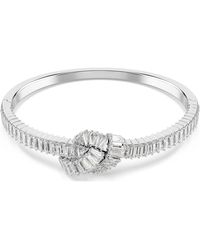 Swarovski - Bracciale rigido matrix, taglio baguette, nodo - Lyst