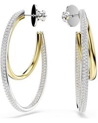 Swarovski - Hyperbola Hoop Earrings - Lyst