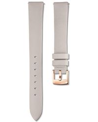 Swarovski - Watch Strap, 14 Mm (0.55" Width, Leather, Rose-Tone Finish - Lyst