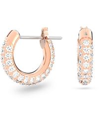 Swarovski - Pendientes de aro stone, pavé, pequeños - Lyst