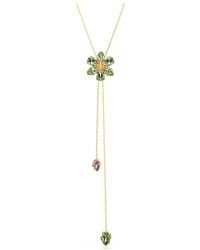 Swarovski - Pendente A Y Idyllia, Taglio Misto, Fiore, Multicolore, Finitura Oro 18K - Lyst