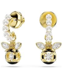 Swarovski - Orecchini pendenti idyllia, crystal pearl, taglio misto, ape - Lyst