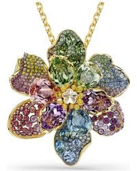 Swarovski - Idyllia Flower Pendant And Brooch - Lyst