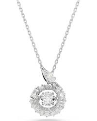 Swarovski - Snake Pendant, Mixed Cuts, Year Of The Snake, Rhodium Plated - Lyst