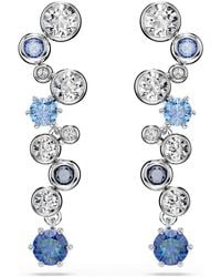Swarovski - Constella Rhodium Plated Crystal Drop Earrings - Lyst