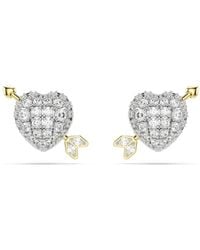 Swarovski - Idyllia ohrstecker, verschiedene schliffe, herz mit pfeil - Lyst