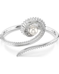 Swarovski - Bracelet-jonc ariana grande x , crystal pearl, taille baguette - Lyst