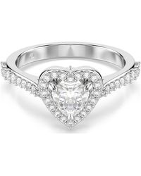 Swarovski - Una Angelic Heart Ring - Lyst