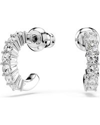Swarovski - Mini hoop kreolen, rundschliff - Lyst