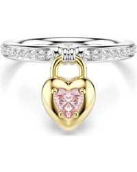 Swarovski - Idyllia Motif Mixed Cuts Heart Ring - Lyst