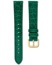 Swarovski - Watch Strap, 16 Mm (0.63" Width, Leather With Stitching, -Tone Finish - Lyst