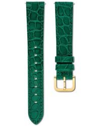 Swarovski - Watch Strap, 16 Mm (0.63" Width, Leather With Stitching, -Tone Finish - Lyst