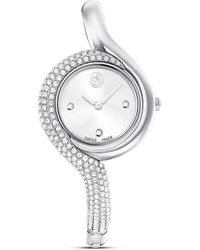 Swarovski - Orologio dextera asymmetric, fabbricato in svizzera, bracciale di metallo, tono argentato, acciaio inossidabile - Lyst