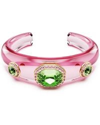 Swarovski - Dulcis armreif, verschiedene schliffe, mehrfarbig, goldlegierungsschicht - Lyst