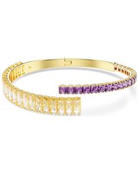 Swarovski - Matrix-Tone Plated Bangle, Size Medium - Lyst