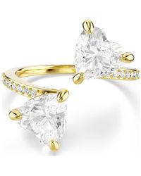 Swarovski - Mesmera offener ring, herzschliff, pavé - Lyst