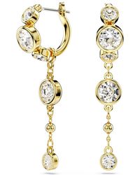 Swarovski - Imber Drop Earrings, Round Cut, 18K Finish - Lyst