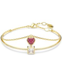 Swarovski - Brazalete chroma, corazón - Lyst