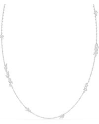Swarovski - Sautoir mesmera, taille marquise, banc, métal rhodié - Lyst