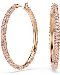 Swarovski - Orecchini a cerchio Stone - Lyst