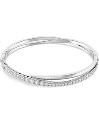 Swarovski - Twist Rows Armband - Lyst