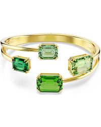 Swarovski - Millenia Octagon Cut, Crystal Bangle - Lyst