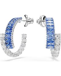 Swarovski - Pendientes de aro matrix, tallas mixtas - Lyst