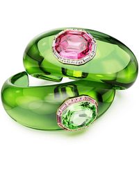 Swarovski - Octagon Cut Set Of 2 Dulcis Cuff Bracelet - Lyst