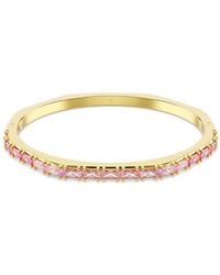Swarovski - Matrix Baguette Cut Bangle, Size Large - Lyst