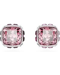 Swarovski - October Birthstone Stud Earrings - Lyst