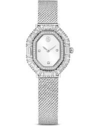 Swarovski - Matrix Octagon Uhr, Metallarmband, Silberfarben, Edelstahl - Lyst