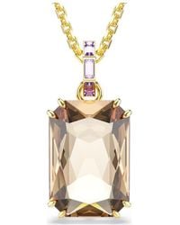 Swarovski - Pendentif millenia, taille octogonale, caramel, placage de ton or - Lyst