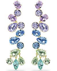 Swarovski - Orecchini pendenti gema, taglio misto, chandelier, lunghi - Lyst