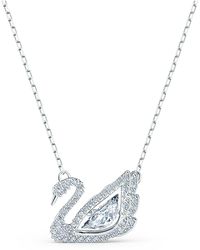 Swarovski Dazzling Swan Y Necklace in 