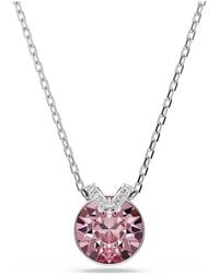 Swarovski - Bella V Pendant Crystal Necklace - Lyst