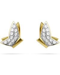 Swarovski - Idyllia Lilia Butterfly Stud Earrings - Lyst