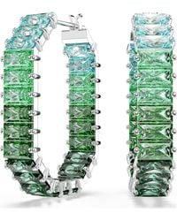 Swarovski - Matrix Hoop Earrings - Lyst