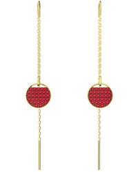 Red Swarovski Earrings and ear cuffs for Women | Lyst