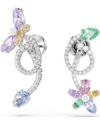 Swarovski - Ariana grande x drop-ohrhänger mit ohrring jacket, verschiedene schliffe, libelle, blume - Lyst