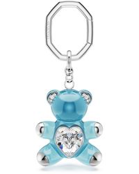 Swarovski - Portachiavi Teddy, Orso, Placcato Rodio - Lyst