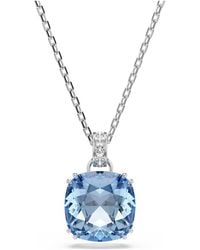 Swarovski - Millenia Pendant, Cushion Cut, Rhodium Plated - Lyst